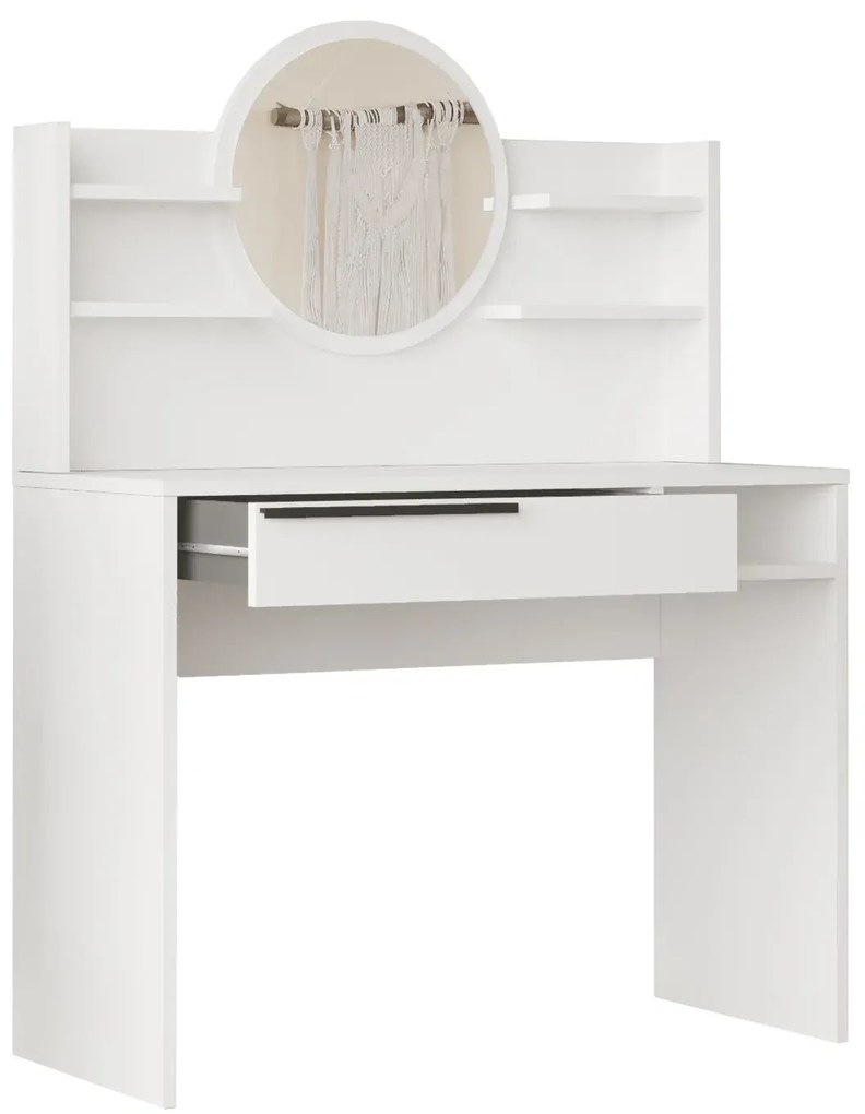 Toaletný stolík Houseland Ainaly biely