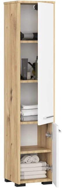 Kúpeľňová skrinka FIN 30 2D dub artisan / biela