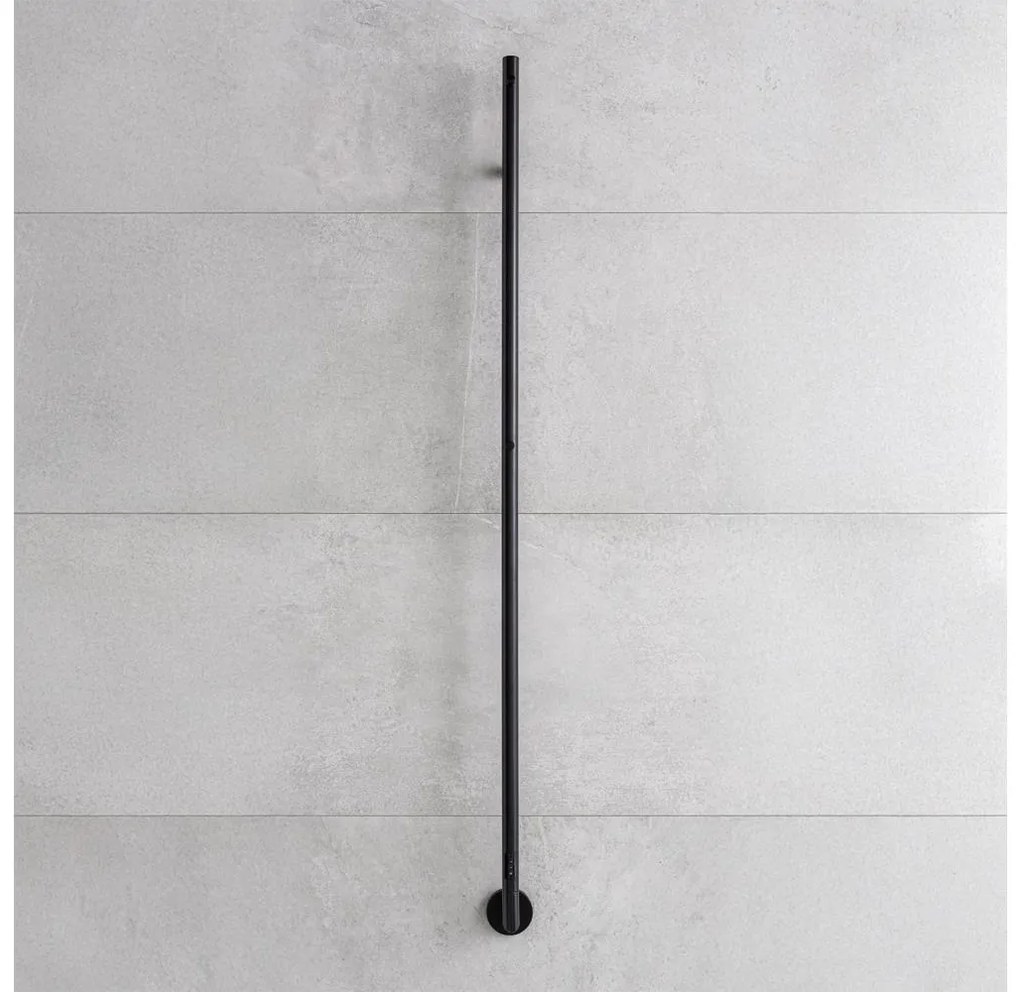 P.M.H. OL1B - Elektrický sušiak na uteráky OLE 24W/230V 170 cm IP44 čierny