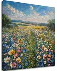 Obraz krajiny na plátne Letná lúka