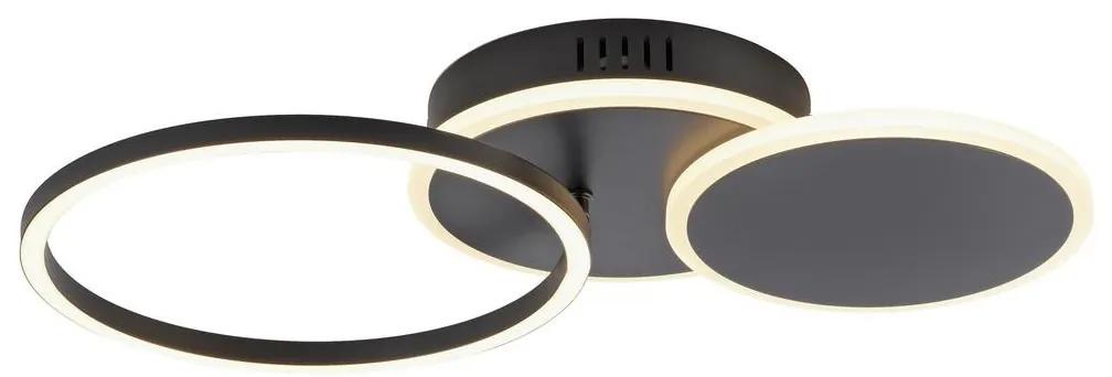 Leuchten Direkt Leuchten Direkt 14116-18 - LED Stropné svietidlo SEVENT LED/25,5W/230V čierna W3664