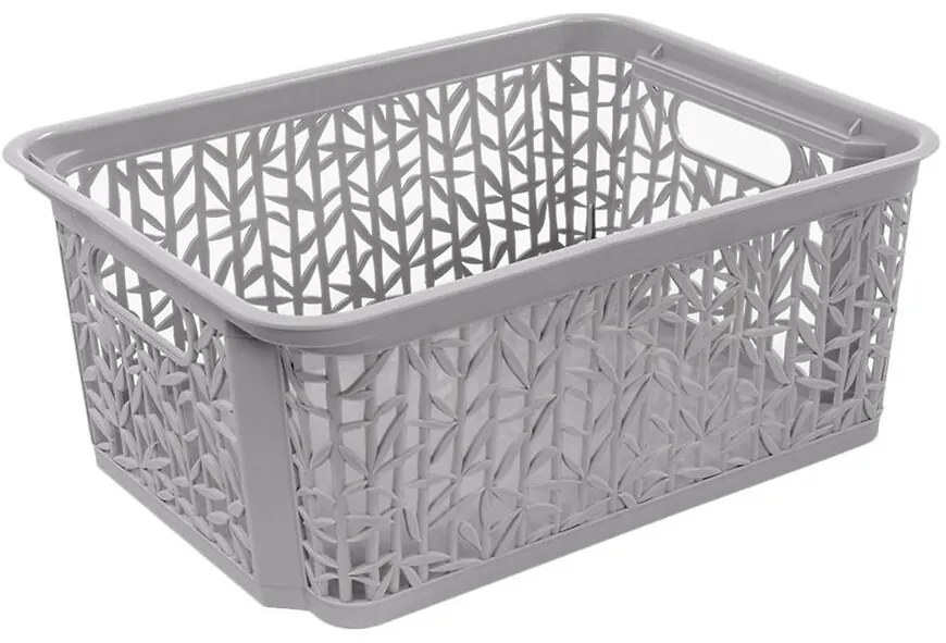 Košík Bamboo sivý