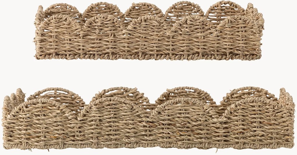 Ručne vyrobené servírovacie podnosy Brea, 2 ks