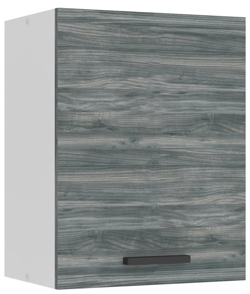Kuchynská skrinka Belini Premium Full Version horná 45 cm šedý antracit Glamour Wood