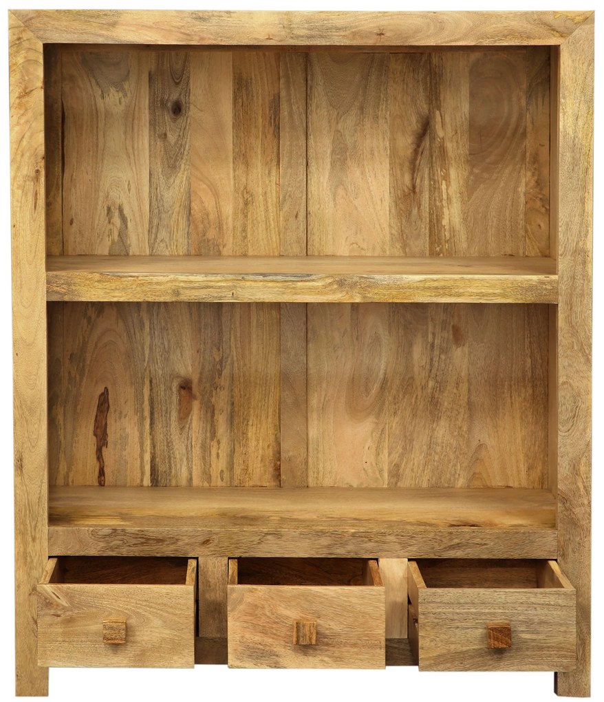 furniture-nabytek.cz - Knihovna z masivu 100x120x35 z dřeva mango