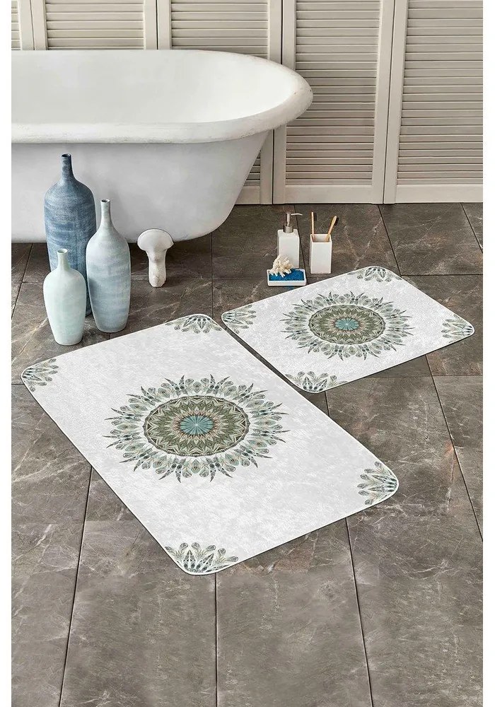 Biele kúpeľňové predložky v súprave 2 ks 60x100 cm – Mila Home
