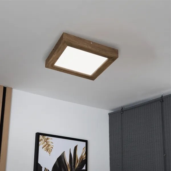 Brilagi-LED Stmievateľné svietidlo WOODY FRAME LED/24W/230V dub 30x30 cm IP44 + DO