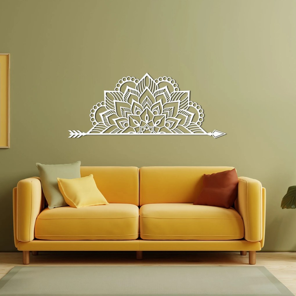 Mandala na stenu z dreva | ARONV: HDF - Javor 60 x 25 cm 4456-91773 HDF0492