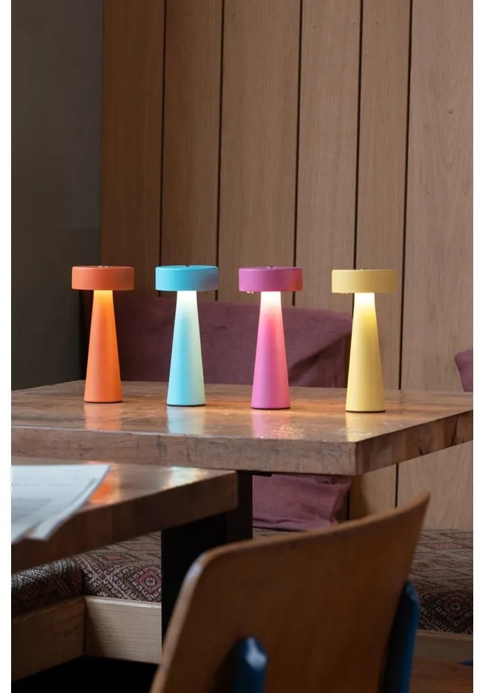 Tyrkysovomodrá LED stolová lampa (výška 16,5 cm) Mini LED Ring – Leitmotiv