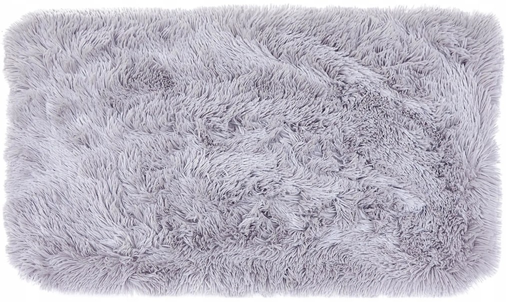 Dekorstudio Chlpatý kúpeľňový koberček Ester - strieborný Rozmer koberca: 50x80cm