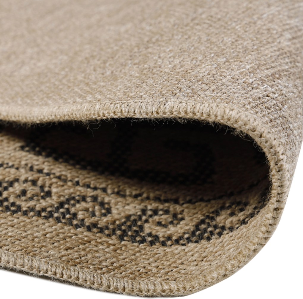 Kusový koberec Comilla 887 Black kruh, 200x200 (priemer) kruh, hnedá, chodba / predsieň, Ayyildiz