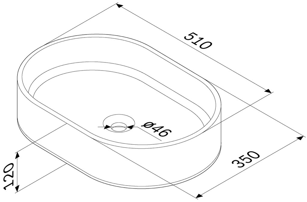 Pultové umývadlo AM.PM Func MFAWCC20500WG biele lesklé