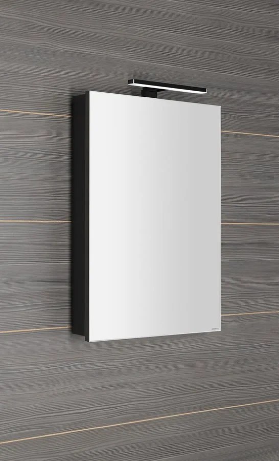 Sapho Sapho, GRETA galérka s LED osvetlením, 50x70x14cm, čierna mat, GR055-0035