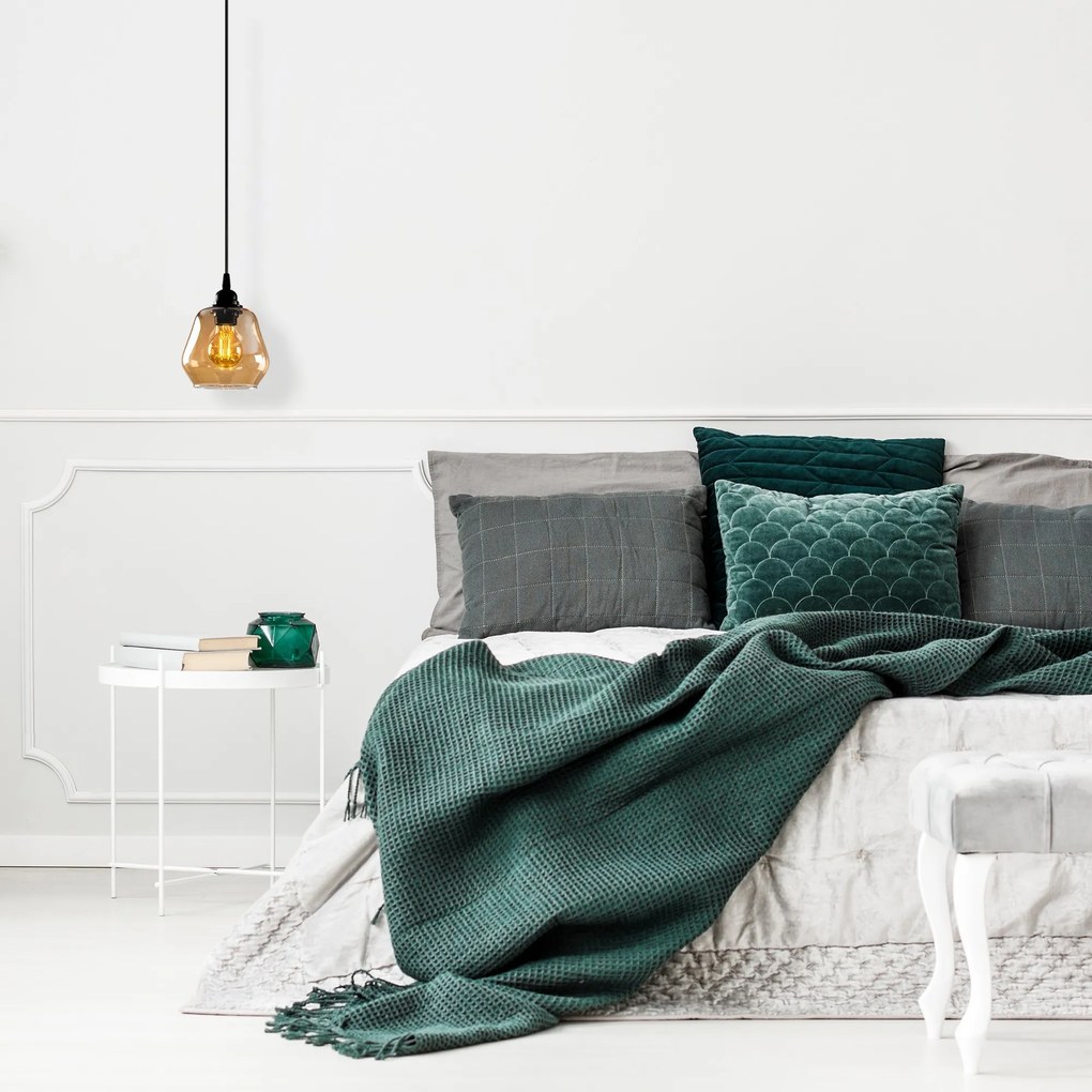 Závesné svietidlo zlaté zlatá/čierna