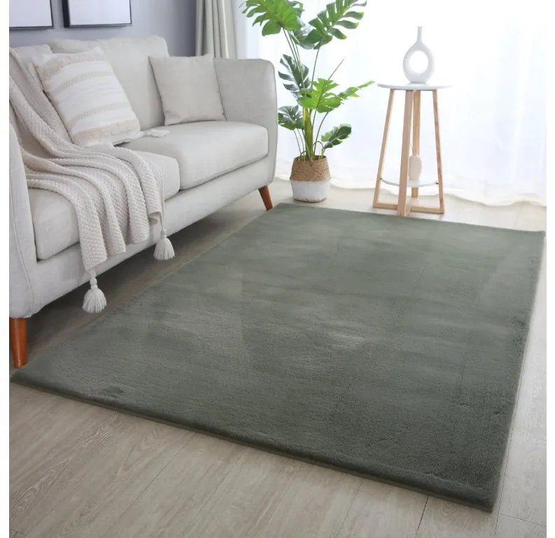 Ayyildiz Kusový koberec POUFFY 5100, Zelená Rozmer koberca: 80 x 250 cm