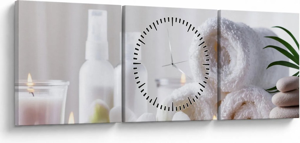 Obraz - Spa (s hodinami) (90x30 cm)
