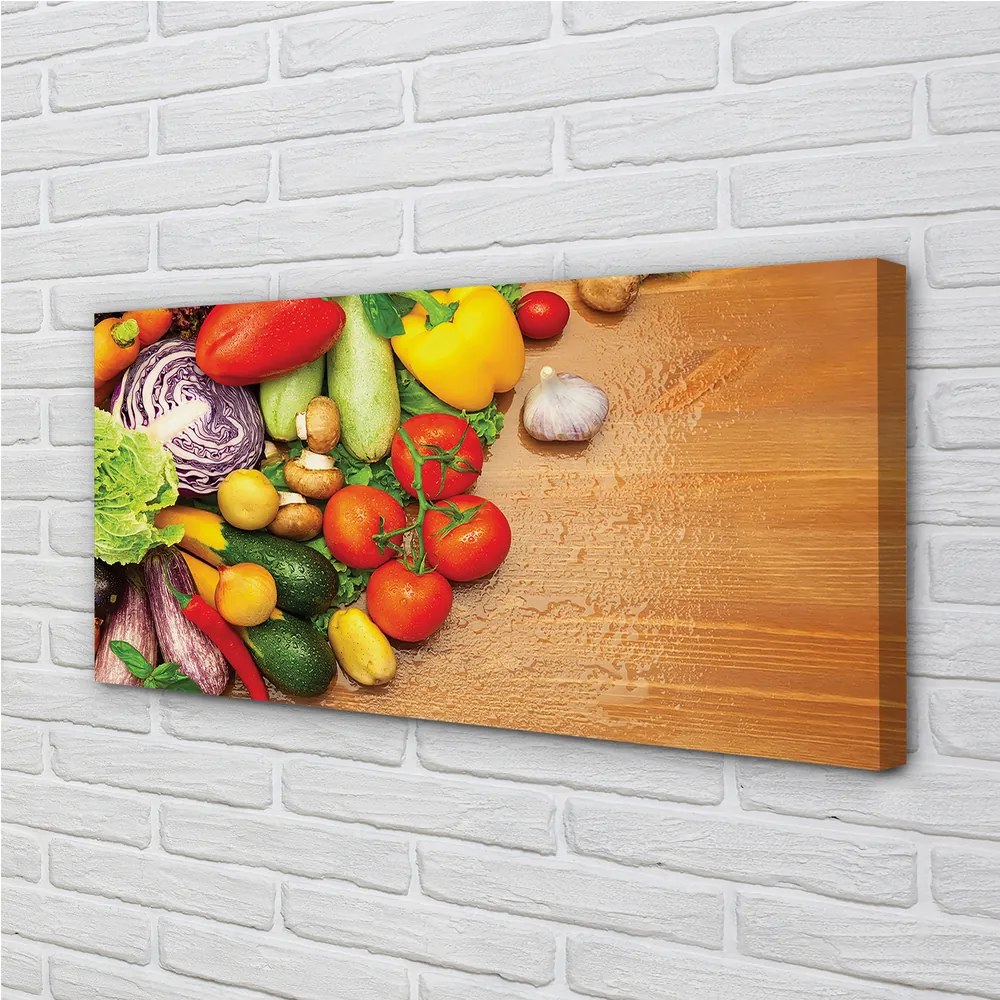 Obraz canvas Cesnak huby cuketa 100x50 cm