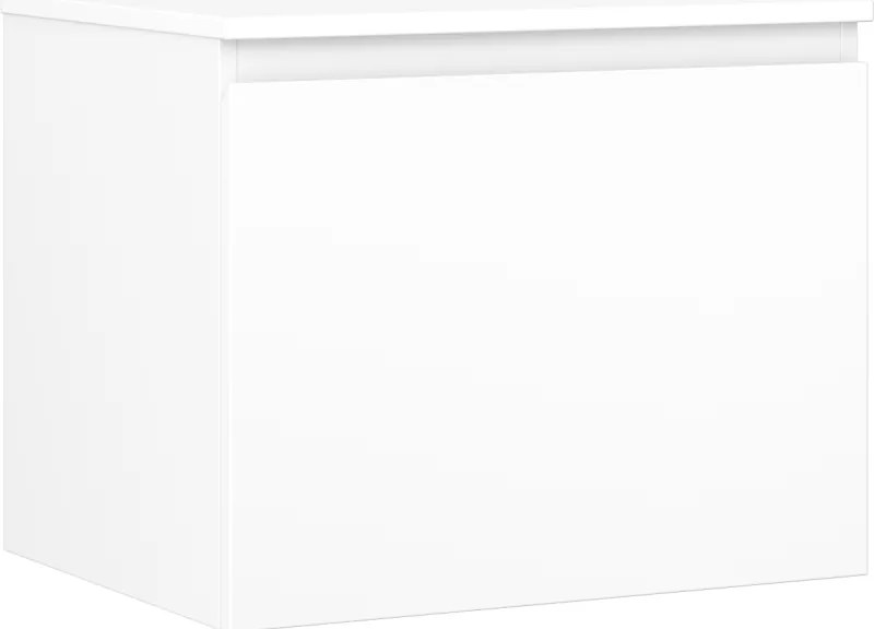 Mexen Orio, kúpeľňová skrinka 60 cm s hornou časťou, 1 zásuvka, biela matná, 91A10-06047-1-BFC01