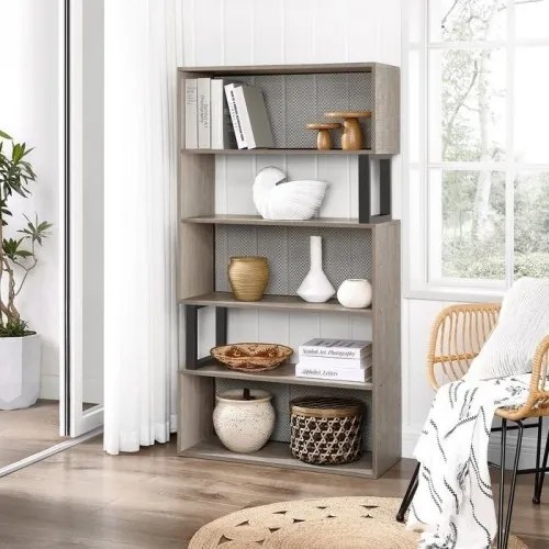 Drevená knižnica VASAGLE LBC098B02