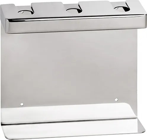 Bemeta Design Držiak pre dávkovač mydla, trojitý, hranatý, lesk - 146109471