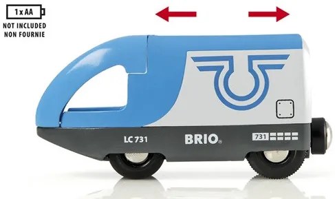 Brio - Vláčikodráha veľká s výhybkami, mostom a nástupiskom - 42 dielov