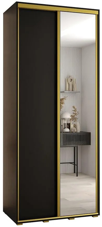 Skriňa 45 Canaris 3 110 čierna/gold