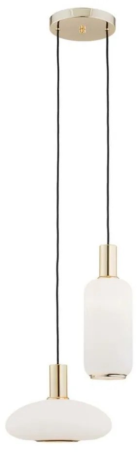 Argon 0896 - Luster na lanku SAGUNTO 2xE27/15W/230V mosadz