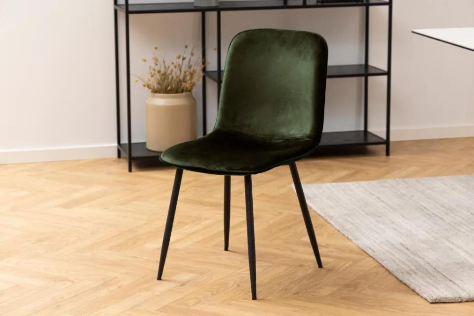 Jedálenská stolička Delmy olivovo zelená