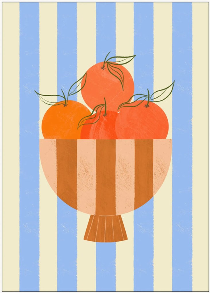 Plagát Bowl Of Oranges