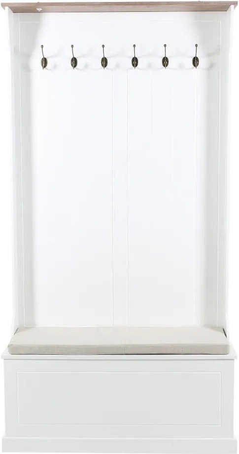 Biela predsieňová stena s lavicou Actona Aster