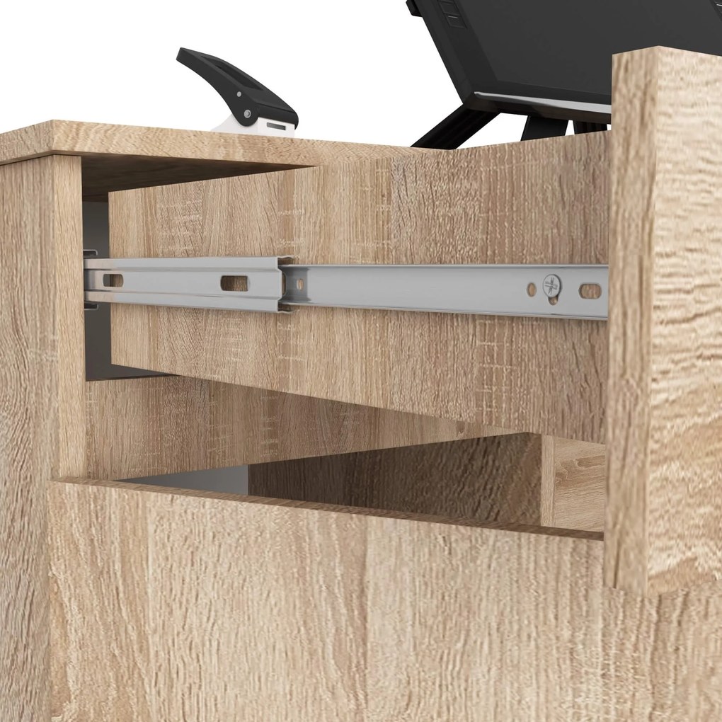 Písací stôl A5 135 cm dub sonoma