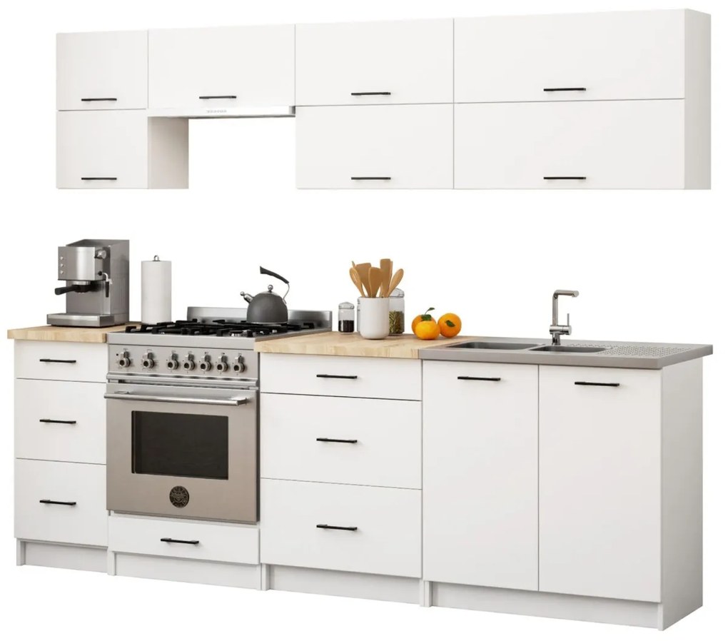 Kuchynská linka Olivie G2 2,4 m biela