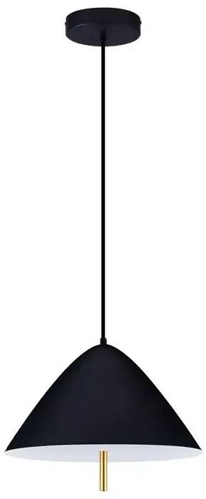 LED čierny moderný luster Oros