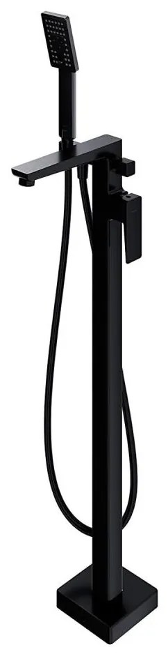 OMNIRES PM7433BL - Voľne stojacia vaňová sada s batériou PARMA matná čierna