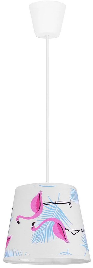 Detské závesné svietidlo Cone, 1x textilné tienidlo so vzorom (výber zo 4 vzorov)