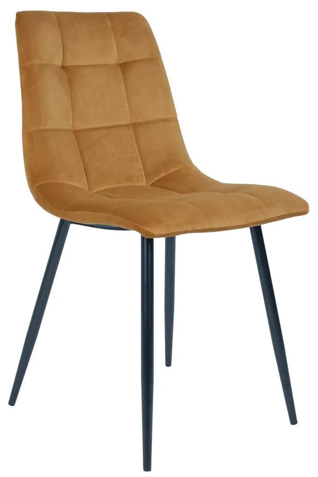 Horčicová Jedálenská stolička Middelfart 55 × 44 × 86 cm HOUSE NORDIC