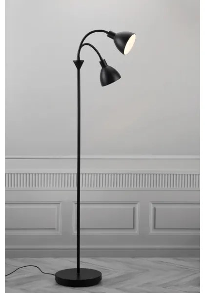 Nordlux - Stojacia lampa RAY 2xE14/25W/230V čierna