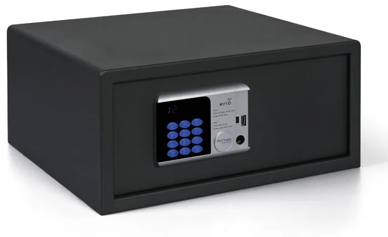 Nábytkový elektronický trezor RFID LAP, 200 x 435 x 370 mm, RFID čip/karta