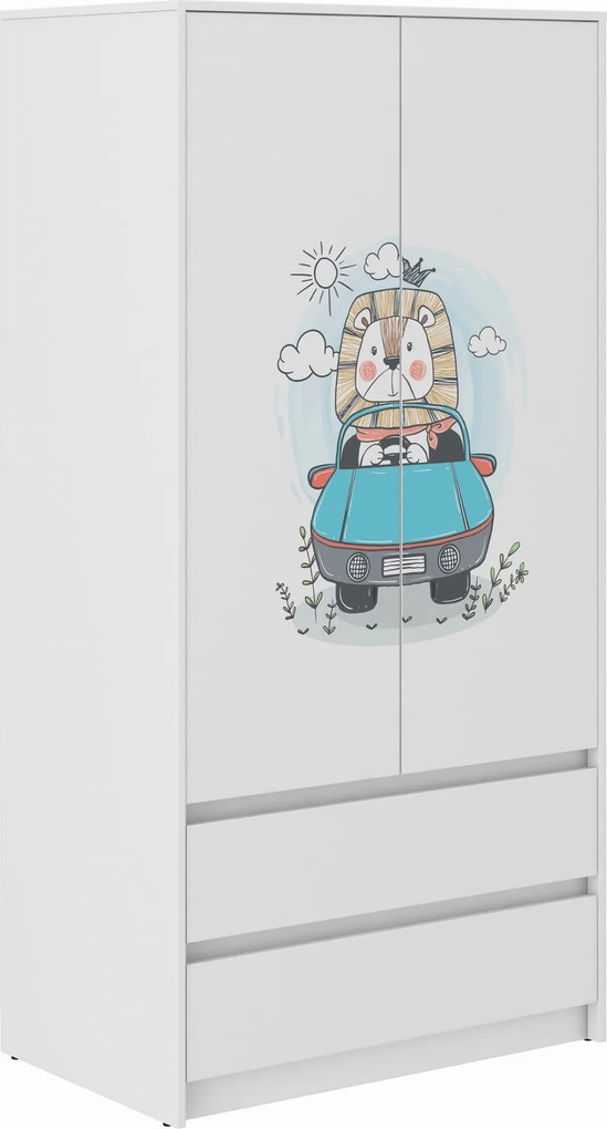 Wooden Toys Detská skriňa B-9 KRÁĽ LEV