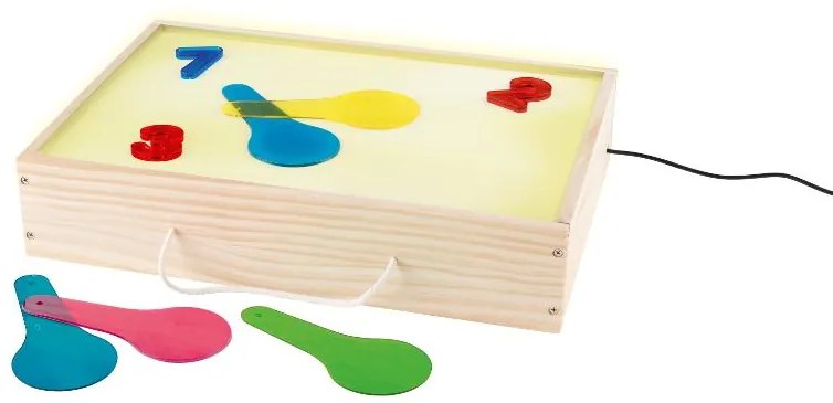 Playtive Drevená škatuľka s osvetlením Montessori  (100380597)