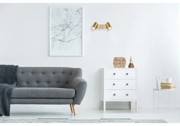 Globo 57911-2GO - Bodové svietidlo ROBBY 2xGU10/35W/230V zlatá