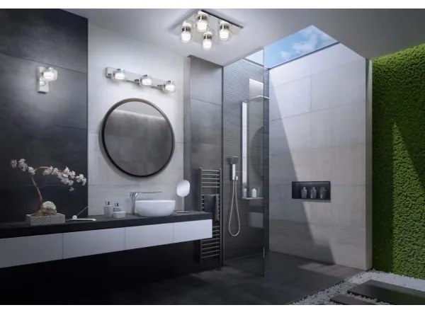 Ledvance-LED Kúpeľňové nástenné svietidlo ORBIS FLAME 2xLED/5,5W/230V IP44 chróm