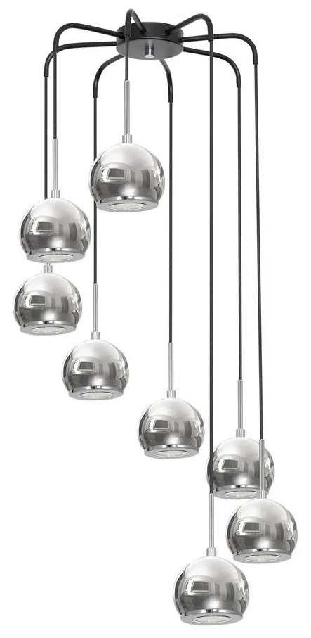 Luster GERD 8xGU10/8W/230V lesklý chróm