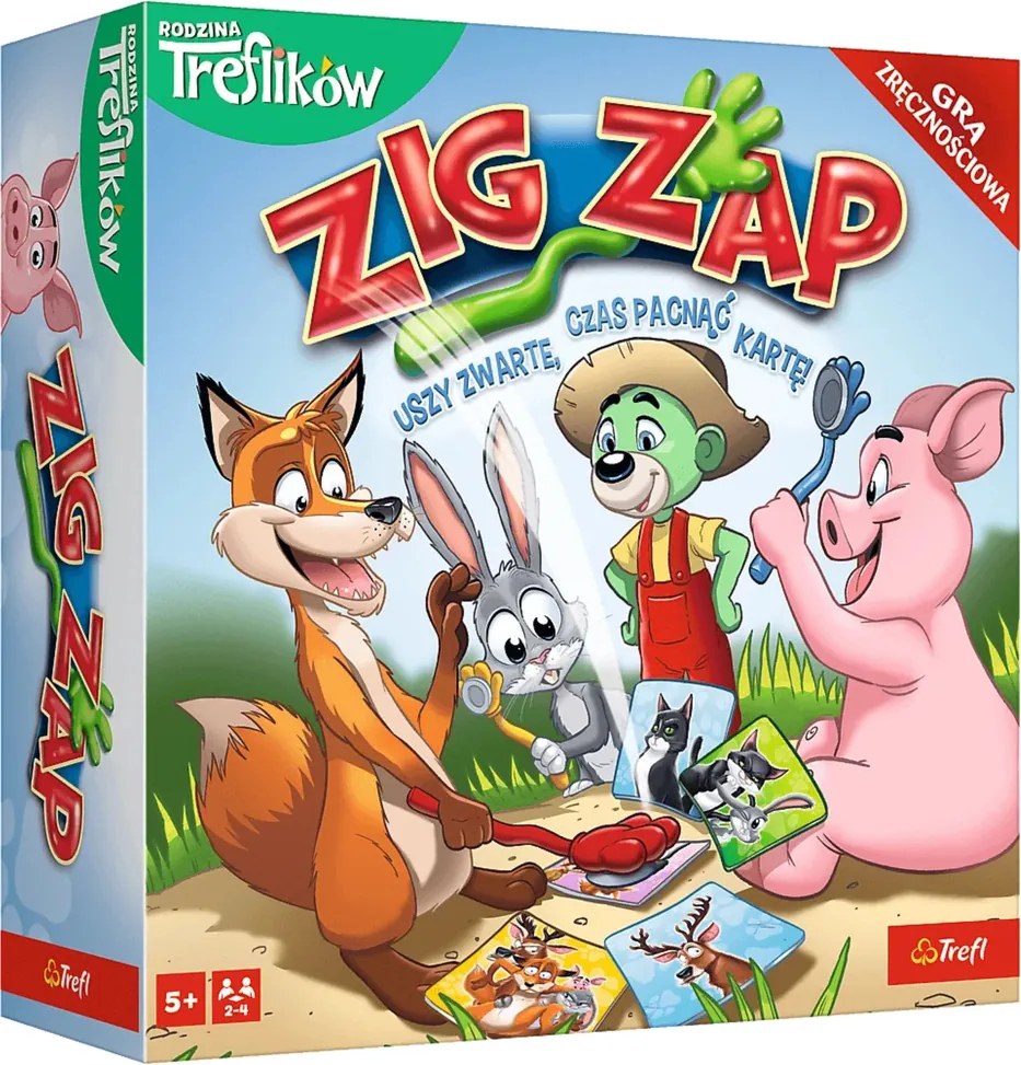 Trefl Gry Zig Zap Treflik Rodinná arkádová hra Trefl 02821