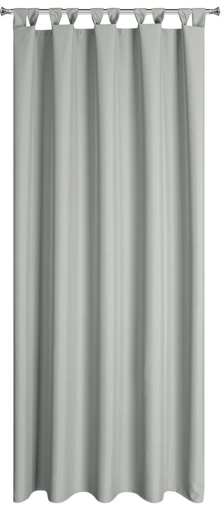 ZÁHRADNÝ VODEODOLNÝ ZÁVES NA PÚTKACH GARDEN 155X220 CM STRIEBORNÁ