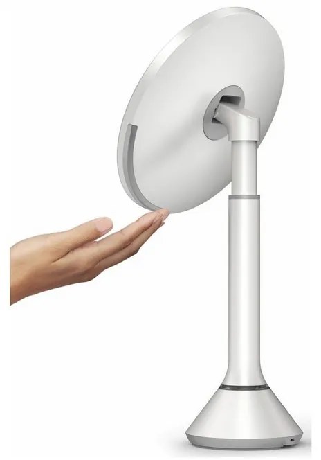 Zrkadlo Simplehuman s nastavitelným jasom Dual LED, biela