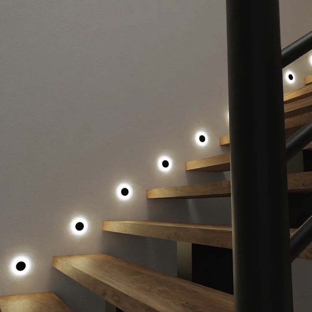 Schodiskové LED svietidlo Oti, 1x LED 0,6w, 3000k, b