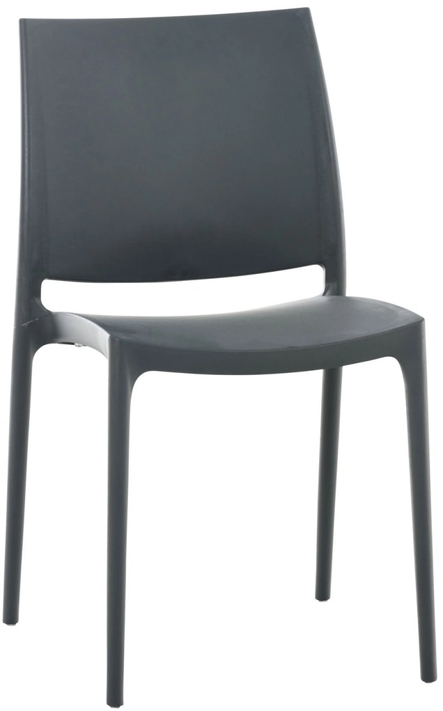 Plastová stolička May Farba Tmavo sivá