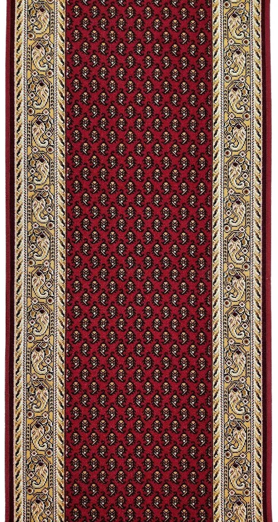 Associated Weavers, Protišmykový behúň na mieru Inca 11, šíre 67 cm, červená, chodba / predsieň