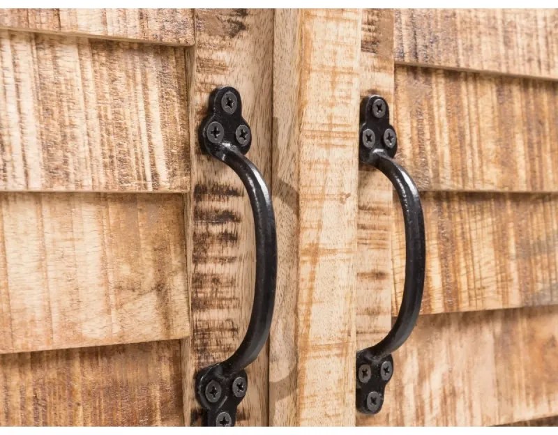 furniture-nabytek.cz - Masívny TV stolík Caribou z mangového dreva, lakovaný, prírodná farba – 150×50×60 cm